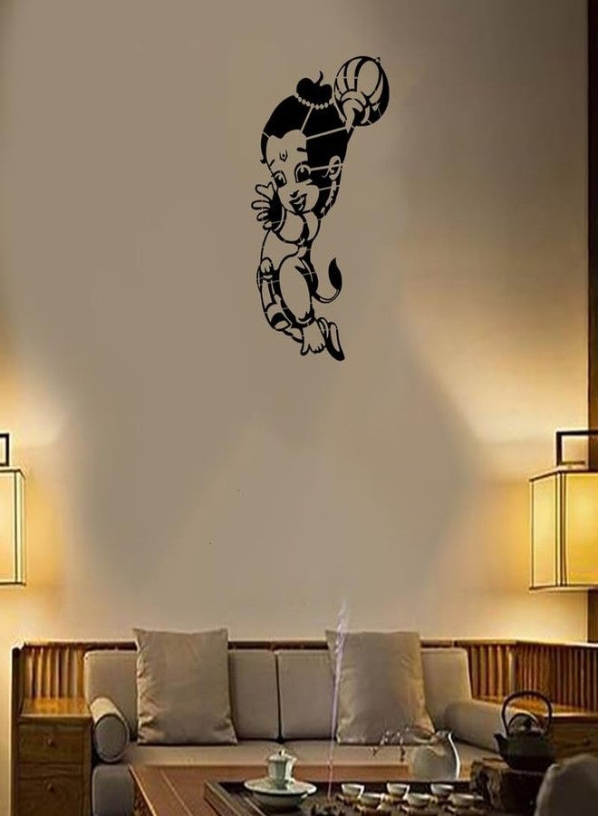 ARandNJ استنسل ARandNJ للرسم على الجدران (المقاس: 16 × 24 بوصة) - تصميم هانومان الصغير، قابل لإعادة الاستخدام، مناسب لغرفة النوم، غرفة المدخل، غرفة الرسم، غرفة المعيشة (عبوة من قطعة واحدة) - Image 3